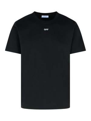 OFF-WHITE: Tシャツ - Tシャツ - Newspaper Arrow