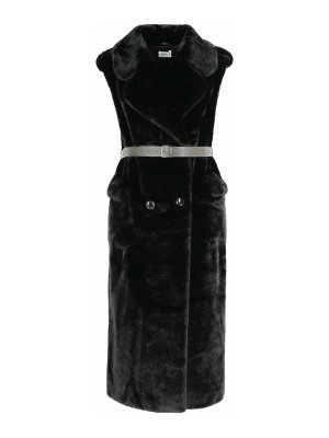 P.A.R.O.S.H.: Pelz und Shearling - Pelz - Schwarz