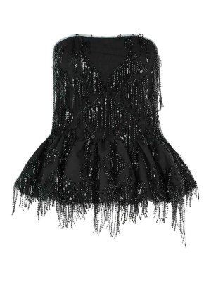 ROTATE Birger Christensen: トップス＆タンクトップ - トップ/タンクトップ - 黒