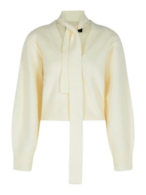 ROTATE Birger Christensen: crew necks - Karolyn Ivory Alpaca Blend Sweater