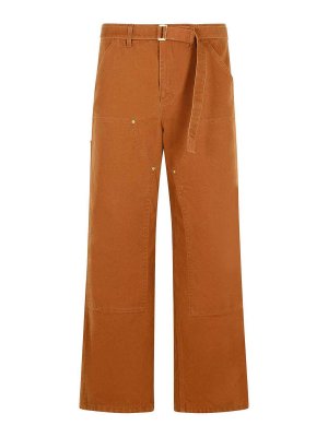 Sacai: casual trousers - Carhartt Work In Progress Brown Cotton Pants