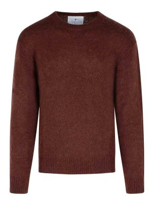 SEVEN GAUGE: Suéteres con cuello pico - Suéter Cuello Redondo - Marrón