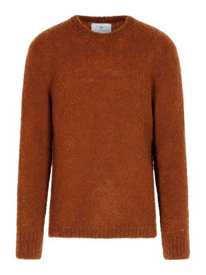 SEVEN GAUGE: Suéteres con cuello pico - Suéter Cuello Redondo - Marrón