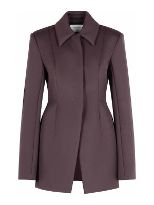 SPORTMAX: shirts - Bacio Tight Jacket In Virgin Wool Blend