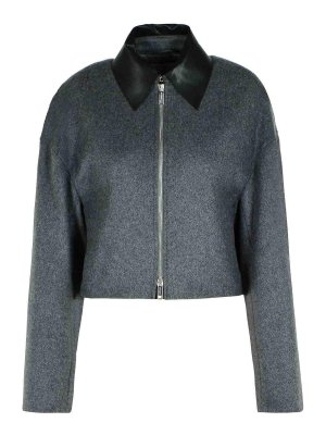 SPORTMAX: shirts - Vacuo Anthracite Virgin Wool Jacket
