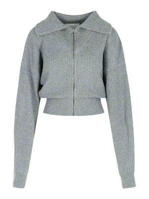 SPORTMAX: Cárdigans - Cárdigan - Gris