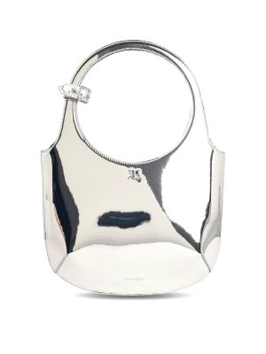 Courreges: Schultertaschen - Schultertasche - Silber