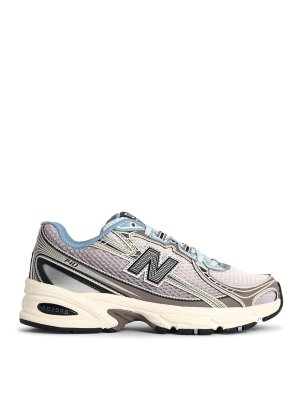 NEW BALANCE: trainers - 740 Multicolor Fabric Blend Sneakers