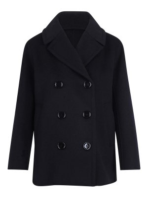 S MAX MARA: Abrigos cortos - Abrigo Corto - Negro