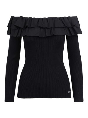 JOVONNA LONDON: boat necks - Shirt with boat neckline and rouches