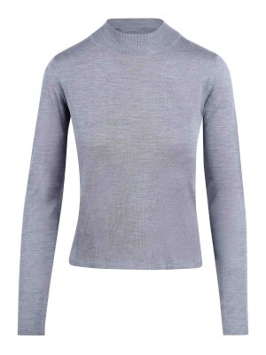 Max Mara: crew necks - Falesia silk yarn shirt