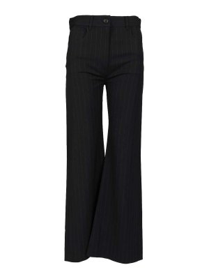 Acne Studios: bootcut jeans - Pinstriped Trousers