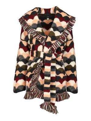 ALANUI: cardigans - Shattered Stripes Cardigan