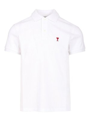 AMI PARIS: polo shirts - Ami De Coeur Polo Shirt