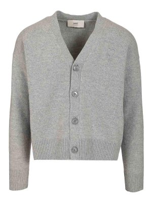 AMI PARIS: cardigans - Ami De Coeur Cardigan