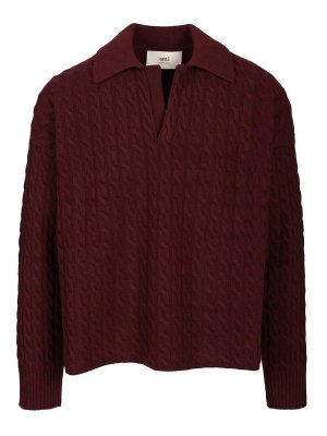 AMI PARIS: Poloshirts - Poloshirt - Dunkelrot