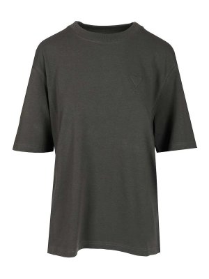 AMI PARIS: T-shirts - T-Shirt - Noir