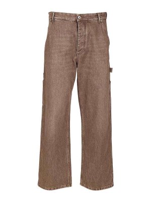 BOTTEGA VENETA: カジュアルトラウザー - カジュアルパンツ - ベージュ