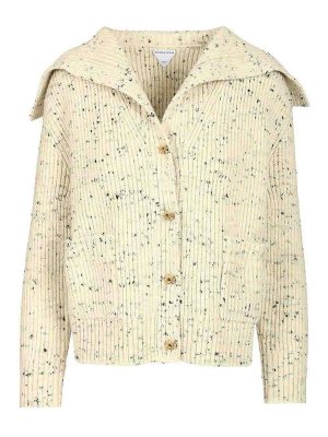 BOTTEGA VENETA: cardigans - Ribbed Wool Cardigan