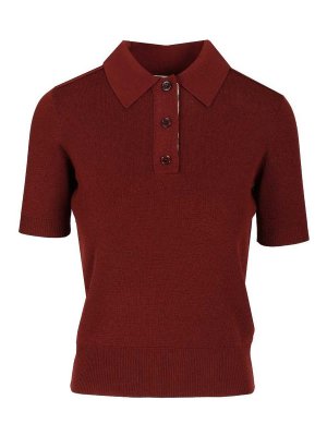 BURBERRY: polo shirts - Lightweight Wool Polo