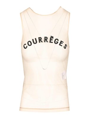 Courreges: Tops & Débardeurs - Top - Blanc