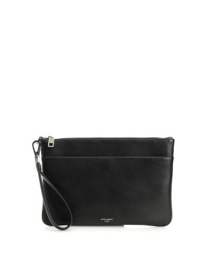 DOLCE & GABBANA: レザーコート - レザーコート - 黒