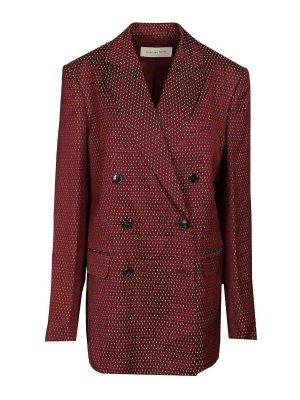DRIES VAN NOTEN: Blazer - Blazer - Rojo Oscuro