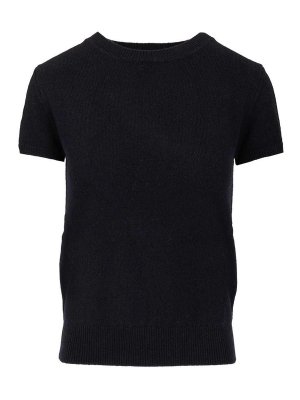 DUNST: Suéteres con cuello pico - Suéter Cuello Redondo - Azul