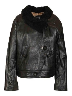 ISABEL MARANT: Vestes en cuir - Blouson En Cuir - Noir