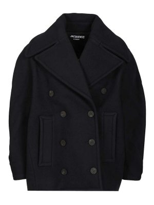 JACQUEMUS: Manteaux courts - Manteau Court - Bleu