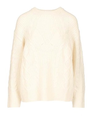 LOULOU STUDIO: crew necks - Cable Knit Sweater