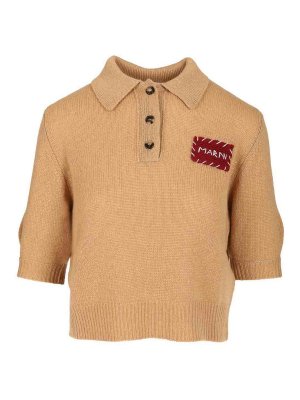 Marni: polo shirts - Cashmere pole Sweater