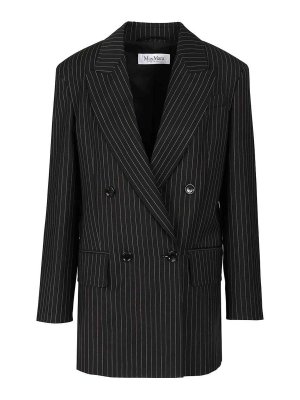 Max Mara: Blazer - Blazer - Negro