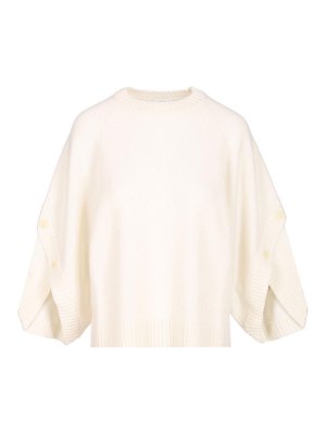 Max Mara: crew necks - Oversized Wool And Cashmere Sweater