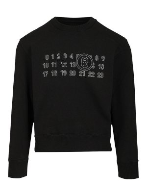 MM6 MAISON MARGIELA: Sweatshirts & Sweaters - Numeric Sweatshirt