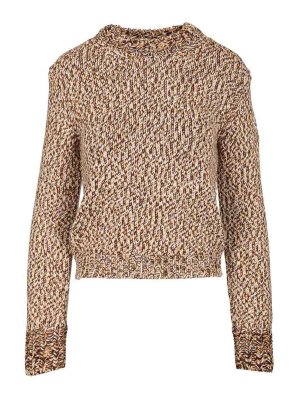 MONCLER: Pull col rond - Pull Col Rond - Beige