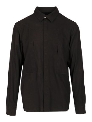 RICK OWENS: shirts - Cotton And Wool Overshirt