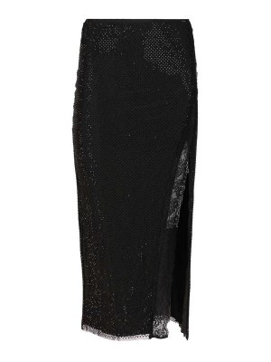 Self Portrait: Jupes midi et au genou - Jupe Midi - Noir