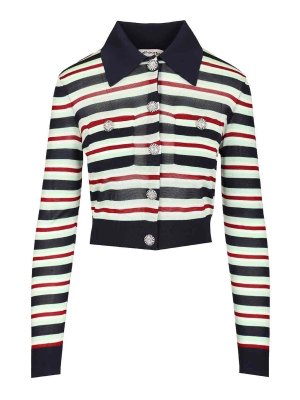 Self Portrait: Suéteres con cuello pico - Suéter Cuello Redondo - Azul