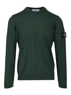STONE ISLAND: Pull col rond - Pull Col Rond - Vert
