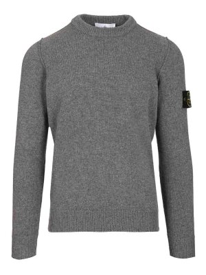 STONE ISLAND: Pull col rond - Pull Col Rond - Gris