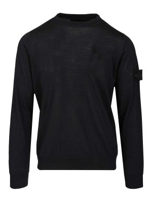 STONE ISLAND: Pull col rond - Pull Col Rond - Bleu