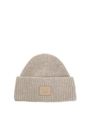 Acne Studios: cappelli - Cappello a maglia