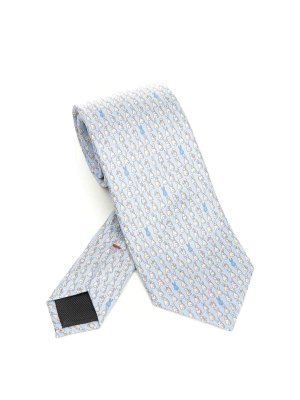 ERMENEGILDO ZEGNA: Cravates & noeuds papillon - Cravate - Bleu Clair