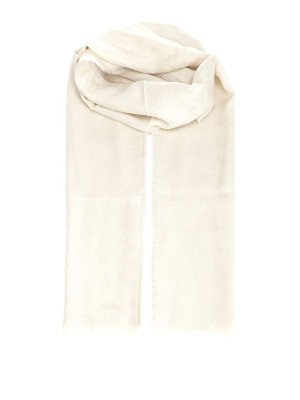 Max Mara: Stoles & Shawls - Monogram Wool Stole