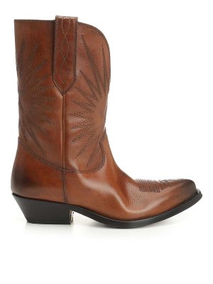 GOLDEN GOOSE: boots - Wish Star Low Leather Boots