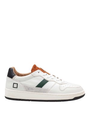 D.A.T.E.: trainers - Court Sneakers In White Leather And Tan