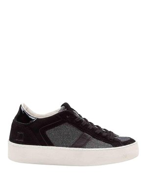 D.A.T.E.: sneakers - Sneakers Hill Low In Glitter E Suede