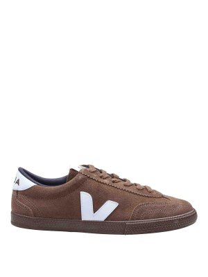 VEJA: sneakers - Sneakers Volley In Camoscio Colore Marrone