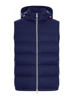 BRUNELLO CUCINELLI: Chaquetas y Chaquetones acolchados - Chaqueta Alcochada - Azul